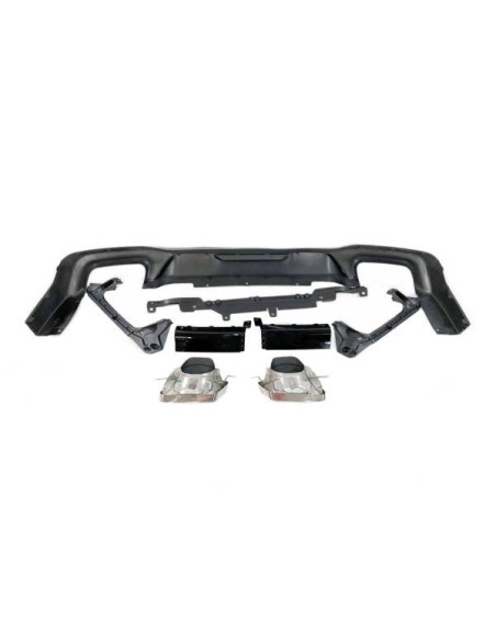 Difusor Trasero Volkswagen Golf 7.5 Negro Brillante