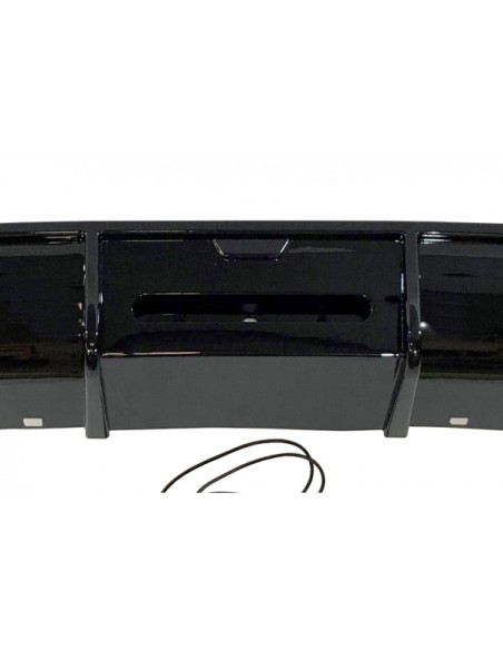 Difusor Trasero BMW F10 / F11 12-16 2 Salidas doble Brillante Negro