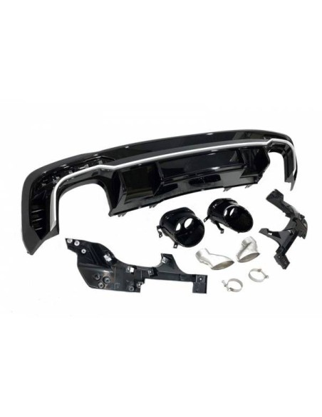 Difusor Trasero Mercedes W204 10-13 4 Puertas Look AMG ABS
