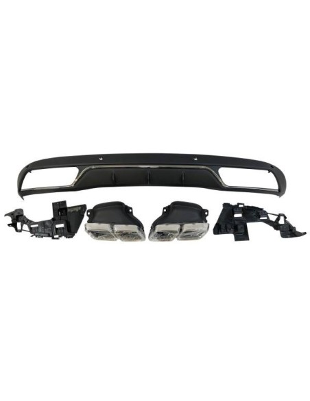 Difusor Trasero BMW F32 / F33 / F36 Look M Performance 2 Salidas doble