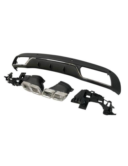 Difusor Trasero BMW F32 / F33 / F36 Look M Performance 2 Salidas doble