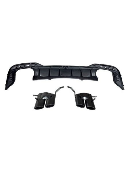 Difusor Trasero Mercedes W205 Coupe 2019+ Look E53 ABS