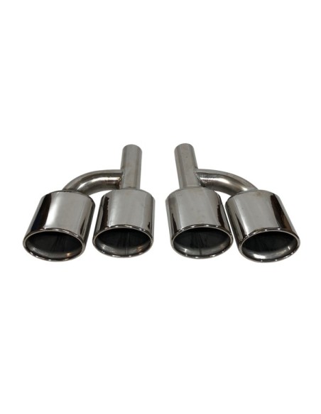 Difusor Trasero BMW E82 / E88 look M Performance Brillante Negro Luz de freno led