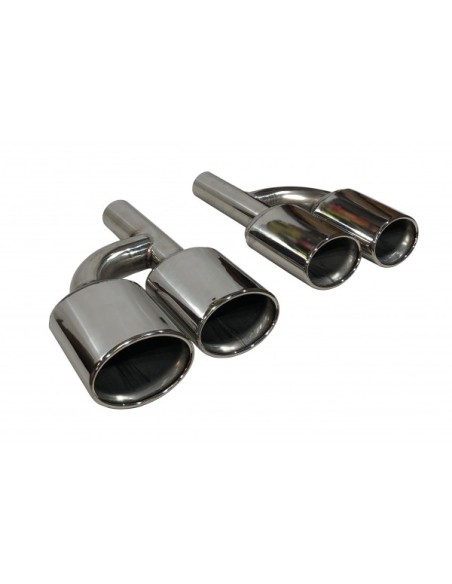 Difusor Trasero BMW E82 / E88 look M Performance Brillante Negro Luz de freno led