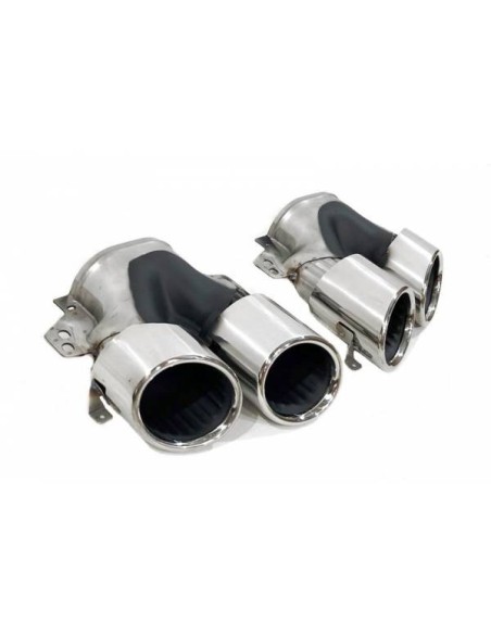 Difusor Trasero BMW F34 GT 2 Salidas simples Brillante Negro