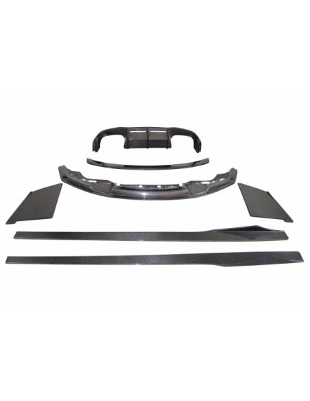 Difusor Trasero Volkswagen Golf 8 Look GTI Negro brillante