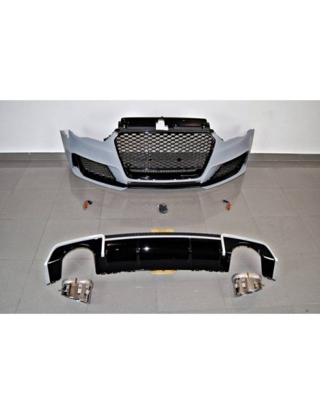 Difusor Trasero Volkswagen Golf 7 look TCR Negro Brillante