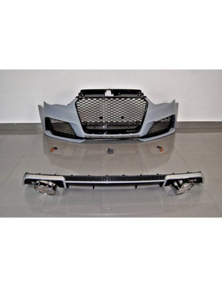 Difusor Trasero Volkswagen Golf 7 look TCR Negro Brillante