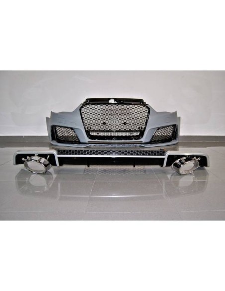 Difusor Trasero Volkswagen Golf 7 look TCR Negro Brillante