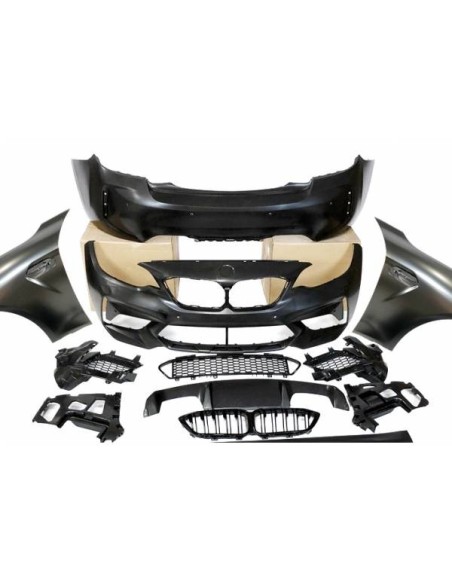 Kit De Carrocería BMW F22 / F23 Look M Performance Brillante Negro