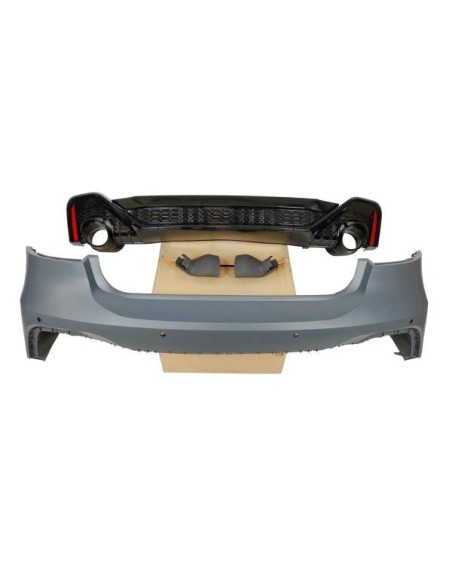 Paragolpes Trasero Mercedes W204 07-13 2-4P 1 Salida Look AMG ABS