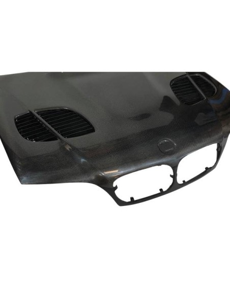 Capó Carbono BMW E46 '02-06 2P. Look M3 GTR C/T