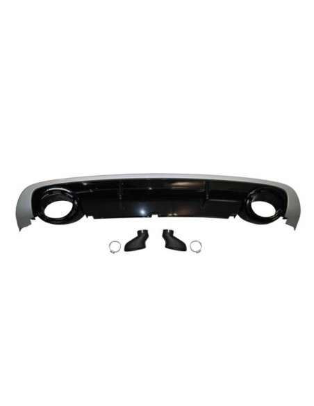 Difusor Trasero Audi A6 Sedan / Avant C6 2009-2012 Look RS6 ABS