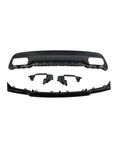 Difusor Trasero Mercedes W176 2012-2018 Look A45 ABS