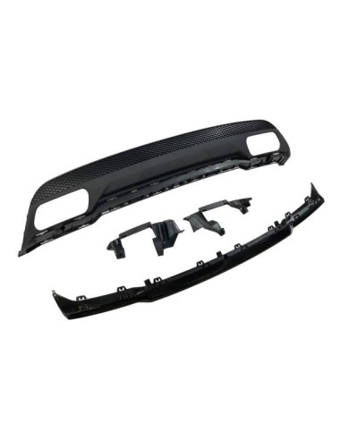 Difusor Trasero Mercedes W176 2012-2018 Look A45 ABS