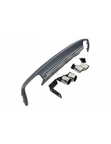 Difusor Trasero Audi A4 B8 4P / Avant 13-15 Look S4
