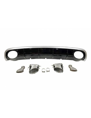 Difusor Trasero Audi A6 Sedan / Avant C7 2011-2014 Look RS6 ABS