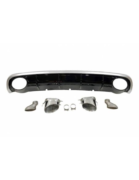 Difusor Trasero Audi A6 Sedan / Avant C7 2011-2014 Look RS6 ABS