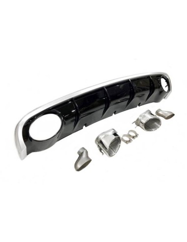 Difusor Trasero Audi A6 Sedan / Avant C7 2011-2014 Look RS6 ABS