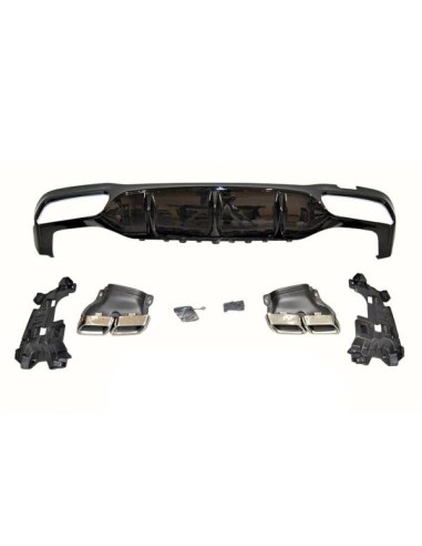 Difusor Trasero Mercedes W213 4 puertas look AMG E63 ABS
