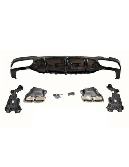 Difusor Trasero Mercedes W213 4 puertas look AMG E63 ABS