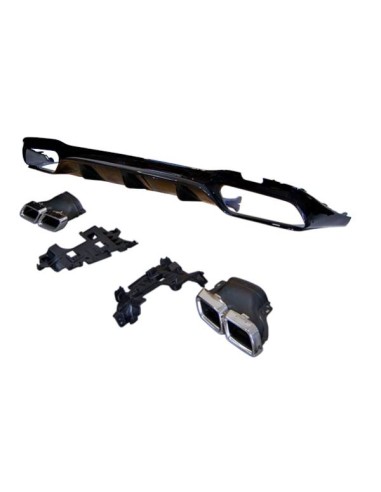 Difusor Trasero Mercedes W213 4 puertas look AMG E63 ABS