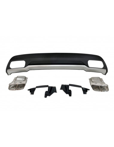 Difusor Trasero Mercedes W176 2012-2018 Look A45 ABS