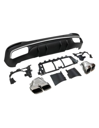 Difusor Trasero Mercedes W167 GLE 2020 Colas