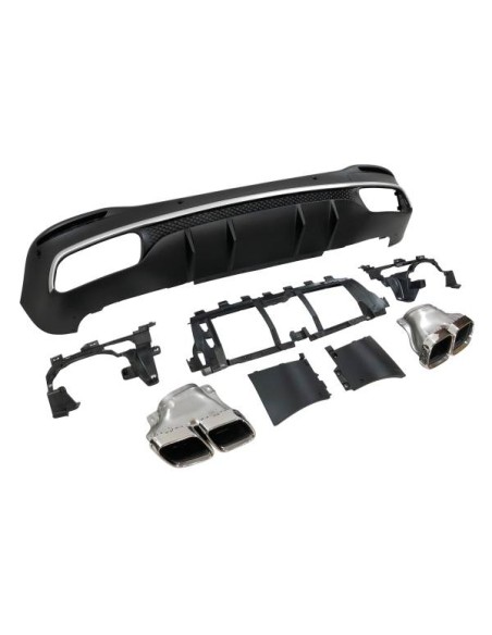 Difusor Trasero Mercedes W167 GLE 2020 Colas