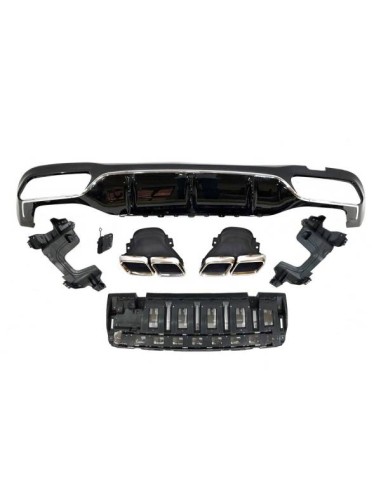 Difusor Trasero Mercedes W213 4 puertas / Station Wagon look AMG E63 ABS