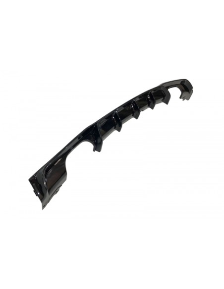 Difusor Trasero BMW F30 / F31 Look M Performance 2 Salidas Negro Brillo