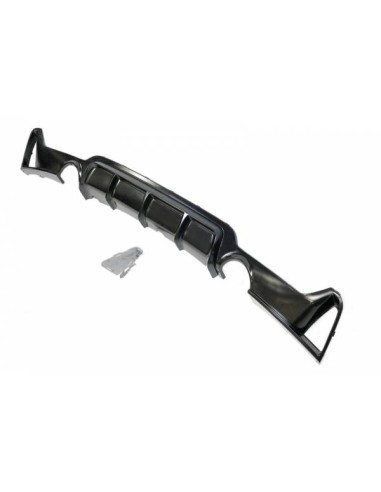 Difusor Trasero BMW F32 / F33 / F36 Look M Performance 2 Salidas Brillante Negro