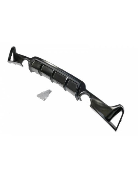 Difusor Trasero BMW F32 / F33 / F36 Look M Performance 2 Salidas Brillante Negro