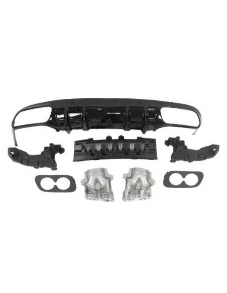 Difusor Trasero Mercedes W205 Coupe 2019+ Look E53 ABS