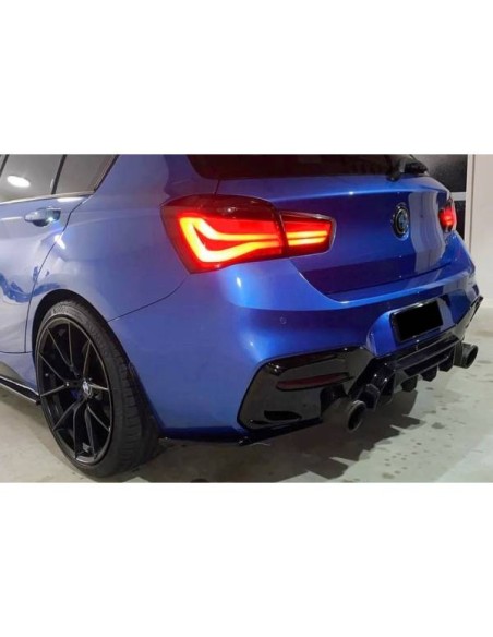 Difusor Trasero BMW F20 / F21 LCI 15-18 Competition Brillante Negro