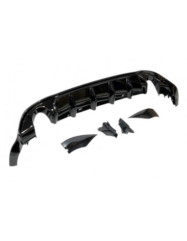 Difusor Trasero Volkswagen Golf 7.5 GTI Negro Brillante