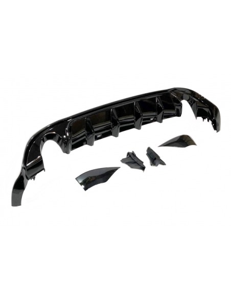 Difusor Trasero Volkswagen Golf 7.5 GTI Negro Brillante