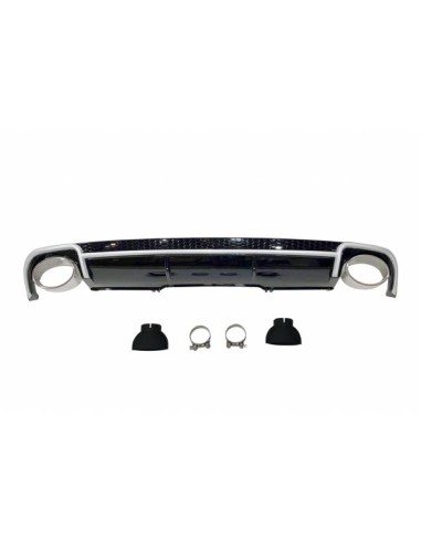 Difusor Trasero Audi A4 B9 2016+ Look RS4 ABS