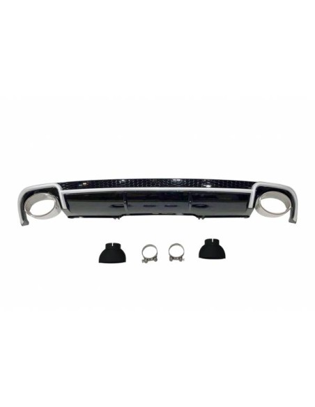 Difusor Trasero Audi A4 B9 2016+ Look RS4 ABS