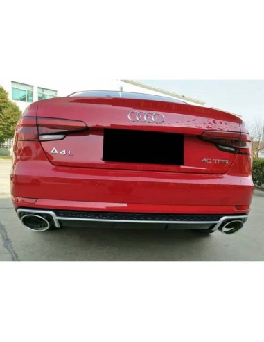 Difusor Trasero Audi A4 B9 2016+ Look RS4 ABS