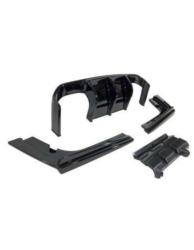 Difusor Trasero BMW F30 / F31 Look M3 Brillante Negro