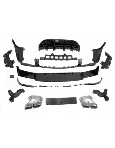 Difusor Trasero Mercedes X253 GLC 2020+ look AMG GLC63