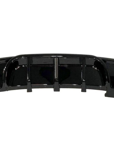 Difusor Trasero BMW E82 / E88 look M Performance Brillante Negro Luz de freno led