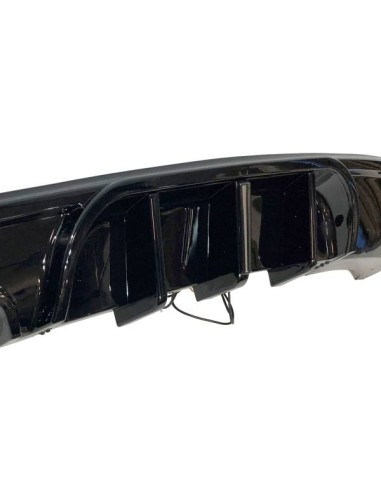 Difusor Trasero BMW E82 / E88 look M Performance Brillante Negro Luz de freno led