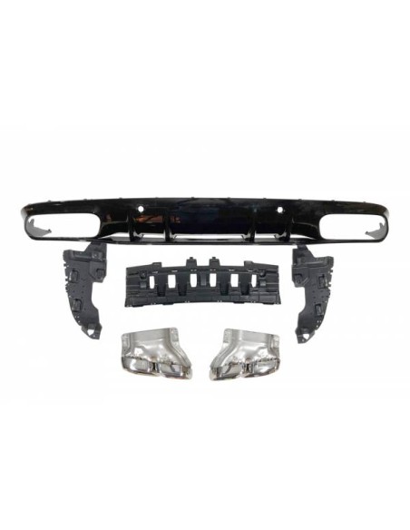 Difusor Trasero Mercedes W205 Coupe 2019 Look C63 ABS