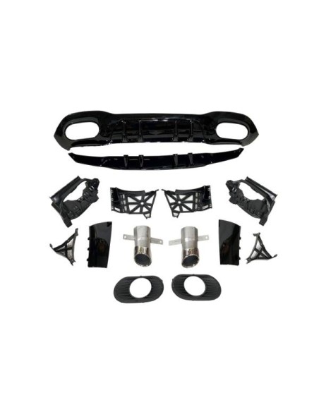 Difusor Trasero Mercedes V177 Look AMG A45 4 Puertas
