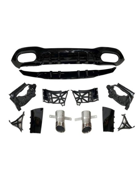Difusor Trasero Mercedes V177 Look AMG A45 4 Puertas