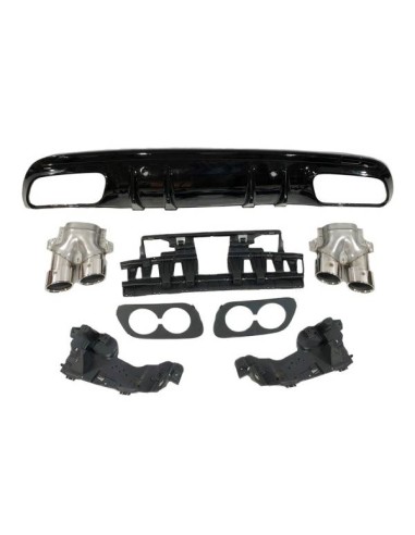 Difusor Trasero Mercedes W205 2019+ 4P / SW Look AMG C43