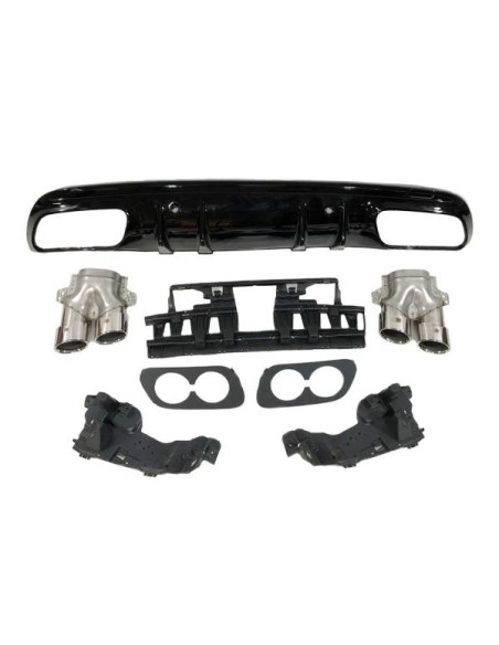 Difusor Trasero Mercedes W205 2019+ 4P / SW Look AMG C43
