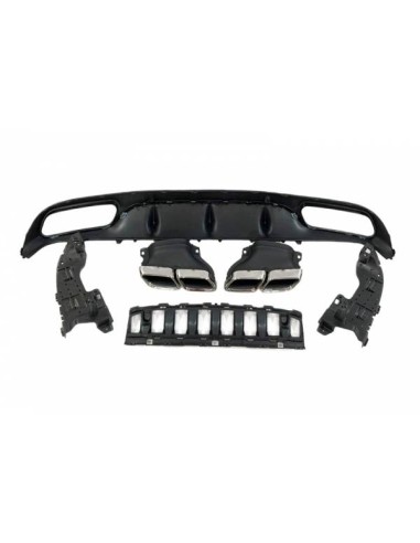 Difusor Trasero Mercedes W205 2014-2018 Coupe Look AMG C63 ABS
